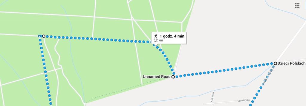 MAPA TRASY PIESZEJ Trasa Rajdu pieszego około 5km. (około 1,1 godz.) OPIS TRASY ROWEROWEJ dla zaawansowanych START Gałków Duży (Muzeum im. Leokadii Marciniak) ul.
