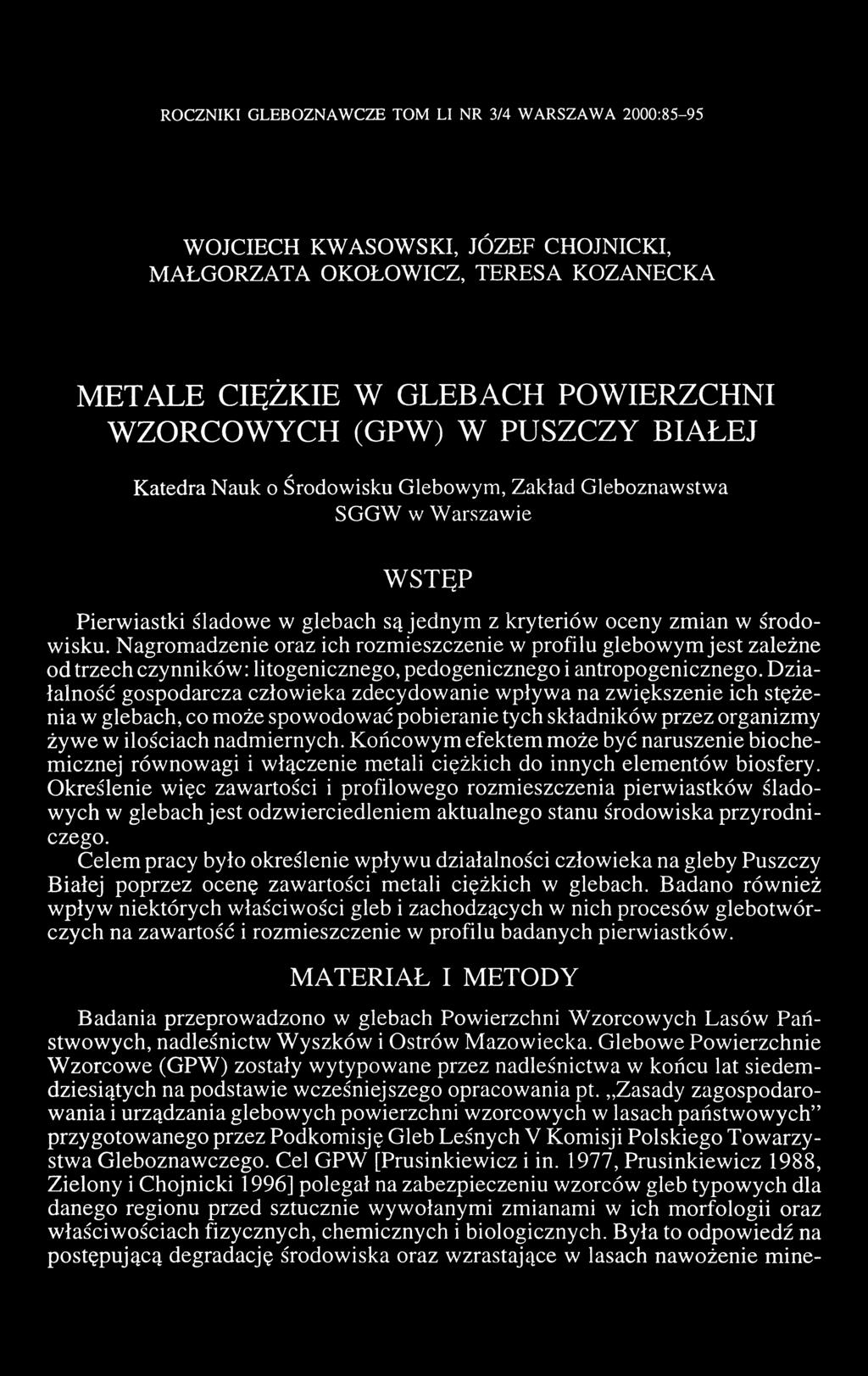 Nagromadzenie oraz ich rozmieszczenie w profilu glebowym jest zależne od trzech czynników: litogenicznego, pedogenicznego i antropogenicznego.