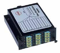 Rozwiązania pre-terminowane ModLink TM Światłowodowy Plug & Play Kaseta ModLink 12-włóknowa Kaseta ModLink to niewielki element zawierający rozdzielacz (z ang.