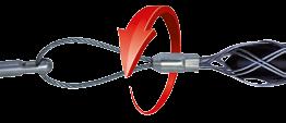 Opończe kablowe Opończe kablowe PROFI GT przeznaczone do czołowego lub przelotowego uciągu kabli do kabli energetycznych i telefonicznych zabezpieczają przed wyrwaniem Model Ø Zakres pracy Obciążenie