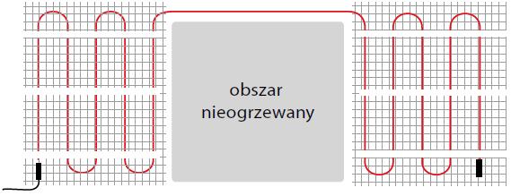 Montaż maty polega na układaniu obok siebie kolejnych pasków siatki, do której