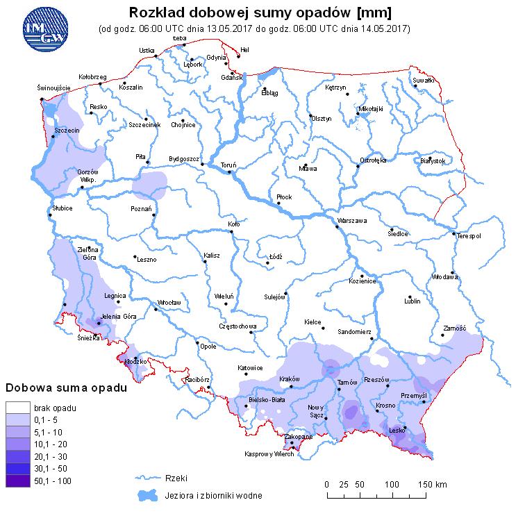 w rzekach Rozkład dobowej