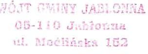 'j :,"'"...,";;-.,,JM. S':L~;A /.:5 1 f).; :"~"l,.lr.~li-!...~i: k!1 11:::J W.0050.37.2016 Zarządzenie Nr 37 /2016 Wójta Gminy Jabłonna z dnia 13 kwietnia 2016 r.