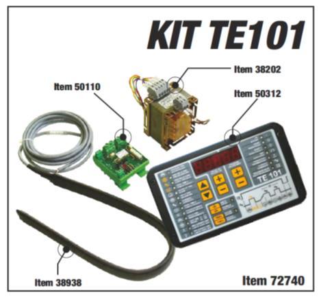 transformator zasilający o mocy 50VA (napięcie wejściowe 230-400V ± 15V, napięcie wyjściowe 24V) STEROWNIK TE101 (Zestaw 72740) 50312 panel sterownika zgrzewalniczego TE101 50110 38202 38938 moduł