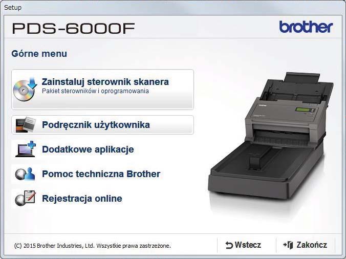 Początkowa konfiguracja 4 Instalacja sterownika skanera Użytkownicy systemów Windows XP (SP3) / Windows Vista / Windows 7/8/8./0 a b Upewnij się, że komputer i urządzenie są włączone.