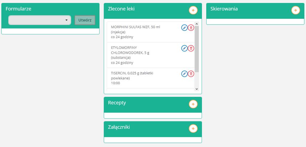 Rys. 35 Dostępne na widoku kafelki mogą się różnić w zależności od nadanych uprawnień. 15.