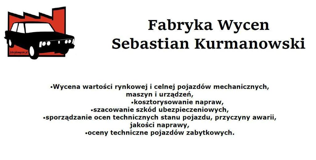 Opinia techniczna numer: z dnia: Rzeczoznawca : Sebastian Kurmanowski upr.autocons.1234,rs001444 Zleceniodawca:IDEA GETIN LEASING S.A Adres: STRZEGOMSKA 42B, 53-611 WROCŁAW Zlec.