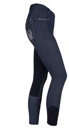 Front pocket with zipper. Elastic pant-leg bottoms. Bryczesy HighlandFull damskie Breeches HighlandFull ladies Art.