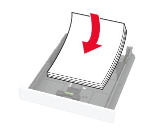 Upewnij się, że prowadnice papieru zostały prawidłowo umieszczone i nie obejmują zbyt ciasno papieru lub kopert. Po załadowaniu papieru zasobnik należy mocno dopchnąć do drukarki.