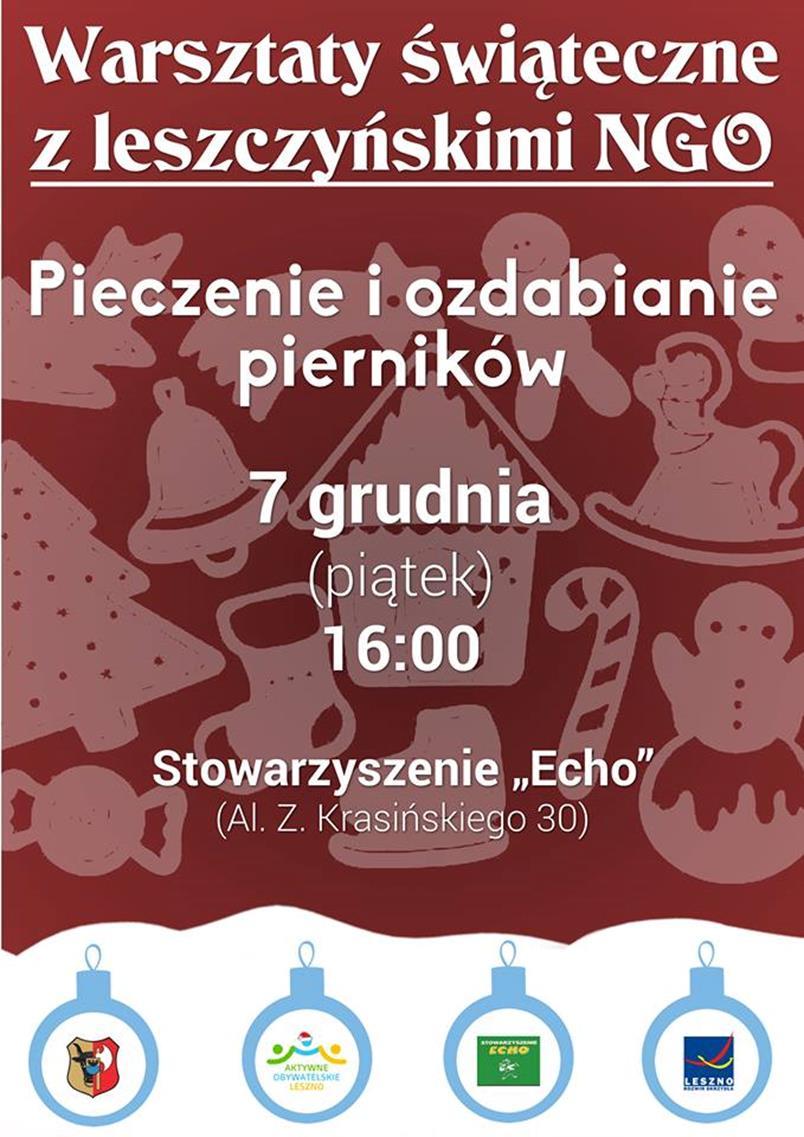 Jeżeli tak jak my nie możecie się doczekać najpiękniejszych świąt w roku, zapraszamy Was na dwa spotkania warsztatowe, których atmosfera zbliży nas do tego pięknego czasu.