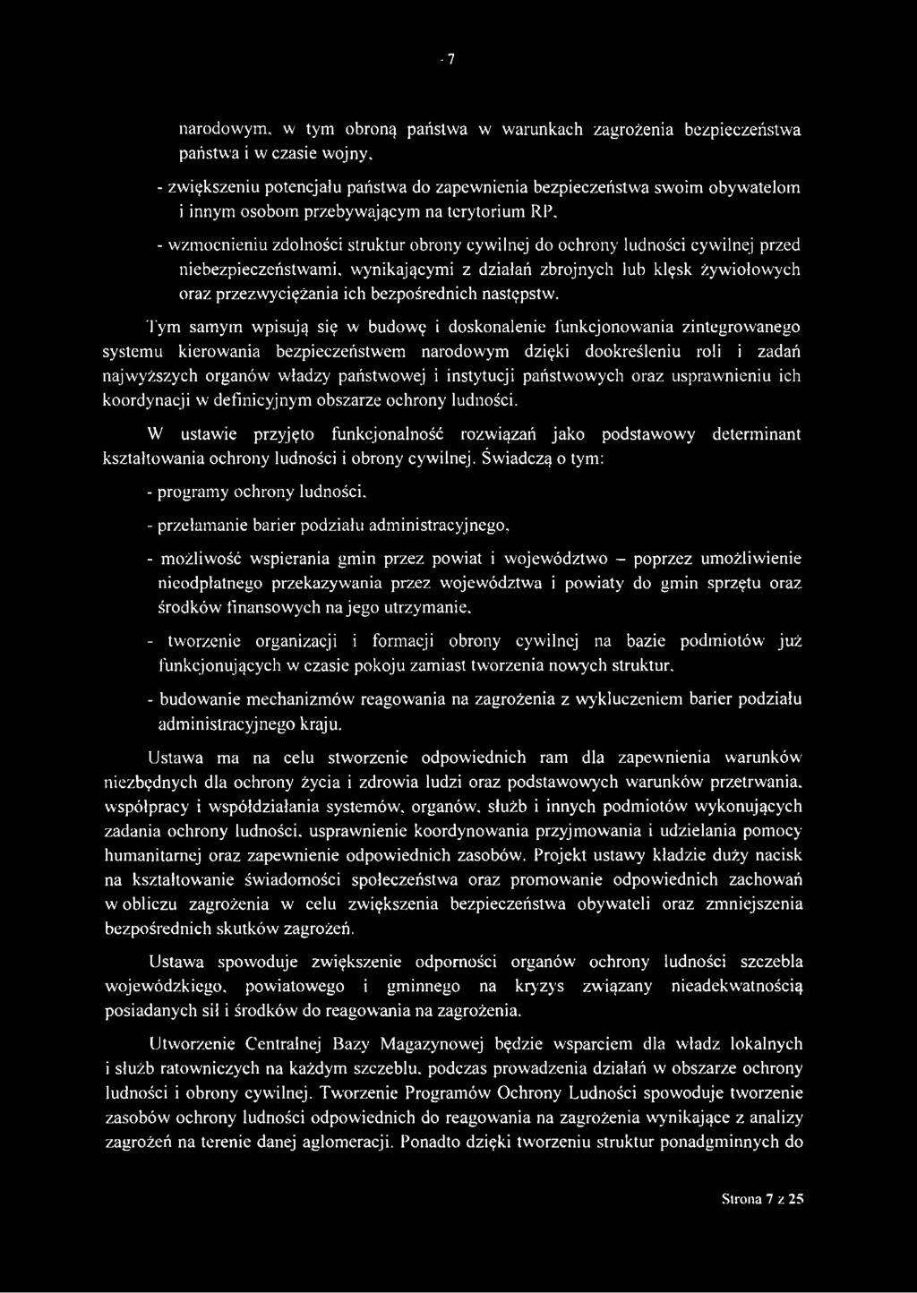przezwyciężania ich bezpośrednich następstw.