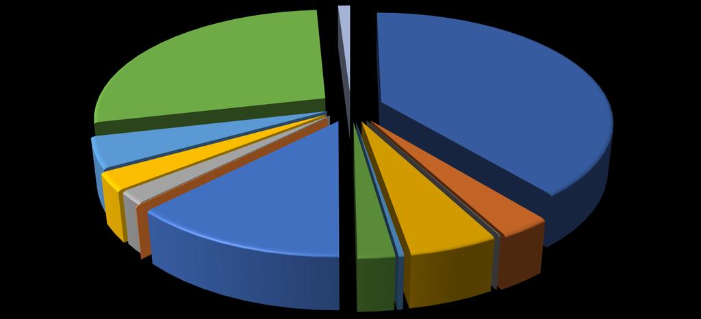 mieszkaniowa 2,15% Działalność usługowa 0,33% Administracja publiczna 5,16% Bezpieczeństwo publiczne i ochrona przeciwpożarowa, obsługa długu publicznego 3,05% Urzędy naczelnych organów władzy