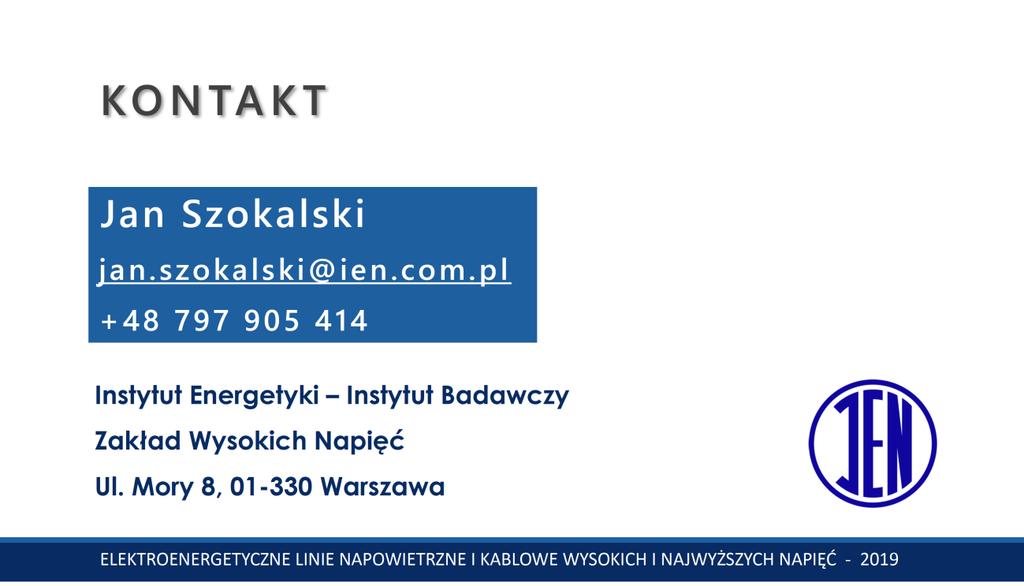 78 WYNIKI BADAŃ NAPIĘCIOWYCH UKŁADÓW