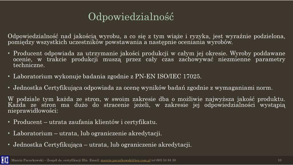 CERTYFIKACJA W BRANŻY ELEKTROENERGETYCZNEJ.