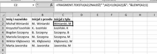 50 praktycznych formuł na każdą okazję użyj polecenia Kopiuj i uruchom okno dialogowe Wklej specjalnie. Zaznacz w nim opcję Wartości i zatwierdź, klikając OK. Rysunek 5.7.