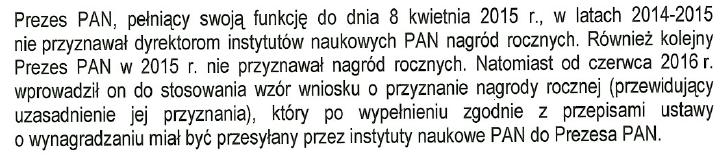 Wystąpienie pokontrolne NIK I-17-002-KNO-6-01 Komentarz: NIK nie wyjaśnia, czy dyrektorzy spełniali warunki ustawowe warunkujące