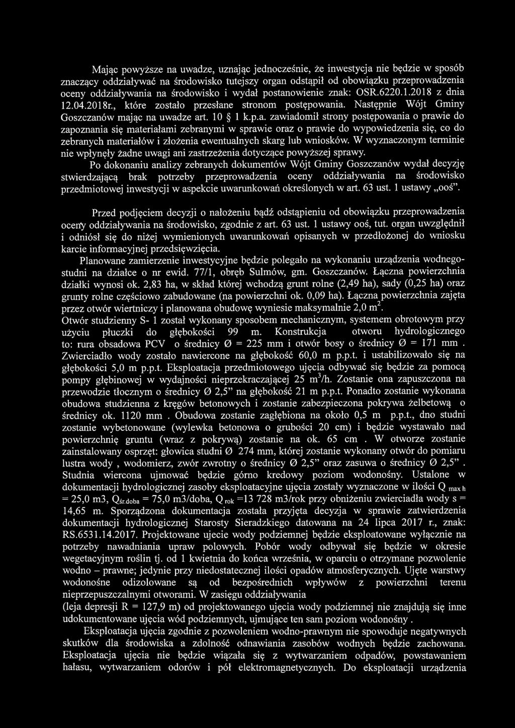 : OSR.6220.1.2018 z dnia 