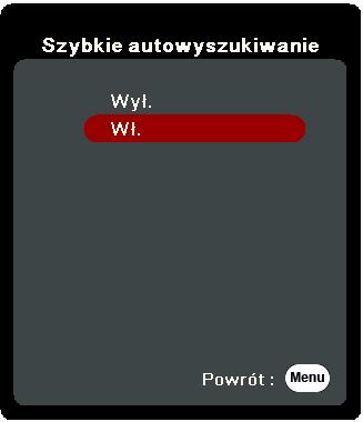 Wybór źródła sygnału Projektor może być jednocześnie podłączony do wielu urządzeń. Jednocześnie może jednak wyświetlać tylko jeden obraz pełnoekranowy.