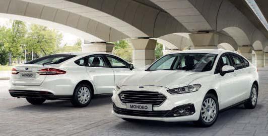 FORD MONDEO Wersje wyposażenia Trend Standardowe elementy nadwozia 16" obręcze kół ze stopów lekkich, wzór 10-ramienny (D2XC8) Elektrycznie regulowane i podgrzewane lusterka boczne Relingi dachowe z