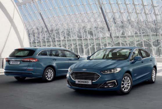 FORD MONDEO Wersje Titanium Hybrid Dodatkowe elementy zewnętrzne w porównaniu z wersją Titanium 16"