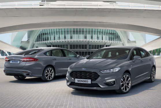 FORD MONDEO Wersje ST-Line X Dodatkowe elementy zewnętrzne w porównaniu z wersją Titanium 18" obręcze kół ze stopów lekkich Sportowe zawieszenie Emblemat ST-Line Unikatowa