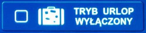Przy włączonej ochronie przeciwzamrożeniowej lub gdy włączony jest tryb urlopowy