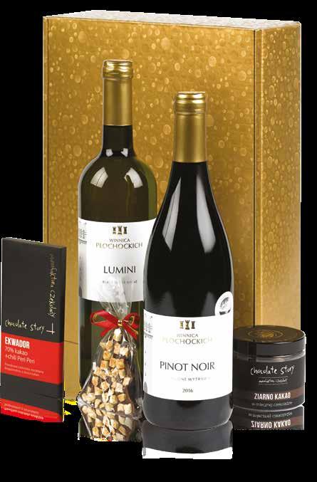 butelkę Zestaw 27 LUMINI WINNICA PŁOCHOCKICH PINOT NOIR
