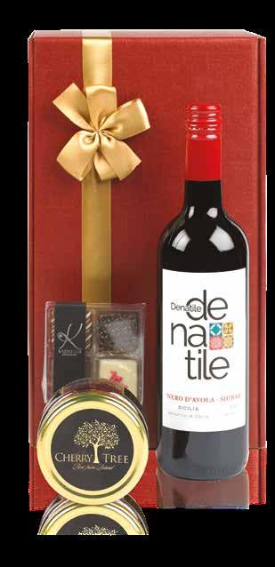 granatowe na 2 butelki Zestaw 8 DENATILE NERO D AVOLA SHIRAZ IGP TERRE SICILIANE, WŁOCHY