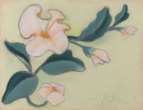 11 ANDRZEJ DUDZIŃSKI (ur. 1945) "Kwiat VI" pastel/papier, 65 x 50 cm sygnowany p.d.
