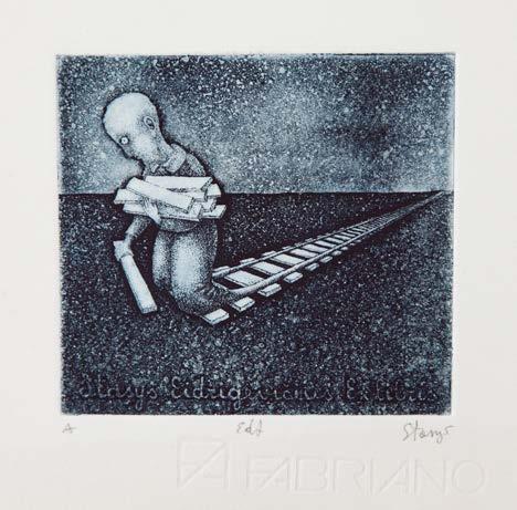 12 STASYS EIDRIGEVICIUS (ur. 1949) "Exlibris", 1976 r.