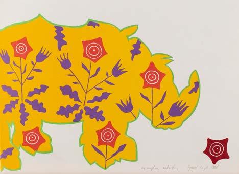 16 RYSZARD GRZYB (ur. 1956) Bez tytułu - Nosorożec, 1995 r.