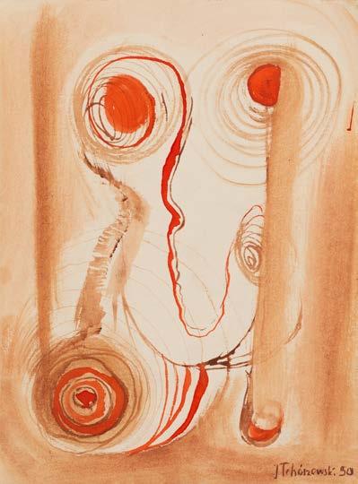 55 JERZY TCHÓRZEWSKI (1928-1999) Bez tytułu, 1957 r.