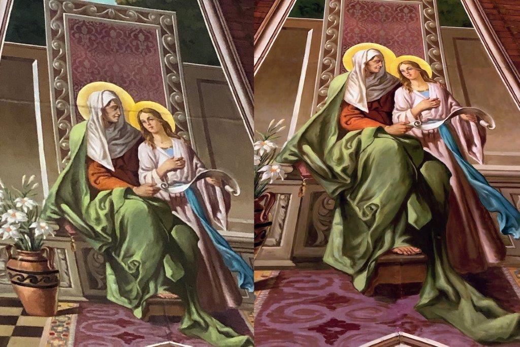 and their artist Geoffrey Kostecki for the beautiful job restoring these sacred pieces of art.