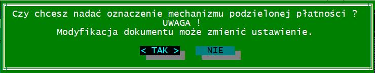 W poniższej konfiguracji wprowadzamy kod cechy, która będzie oznaczała towary wyłączone spod działania mechanizmu podzielonej płatności.