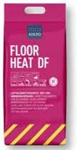 MASY PODŁOGOWE Kiilto Floor Heat DF (3-50 mm) Wylewka poziomująca o ograniczonym pyleniu, z włóknami wzmacniającymi do podłóg z ogrzewaniem wodnym lub elektrycznym.