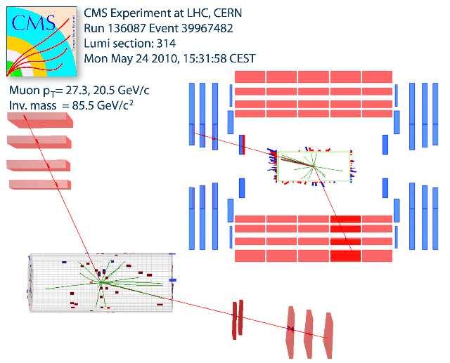 LHC Bozony W ± i Z Przkładowe