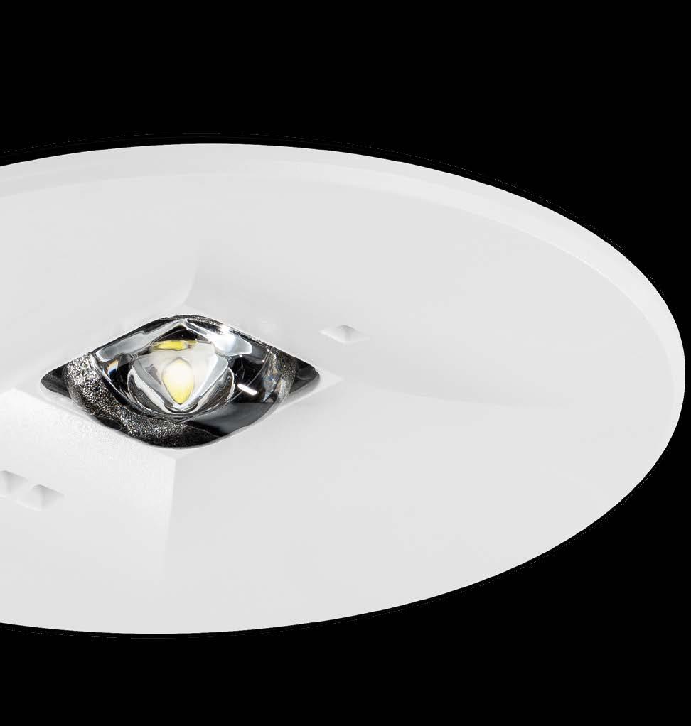 oświetlenia awaryjnego small size of te fitting makes it discrete and suitable for any interior, witout disrupting te design of basic ligting ousing of te ONTEC C/D electronic is