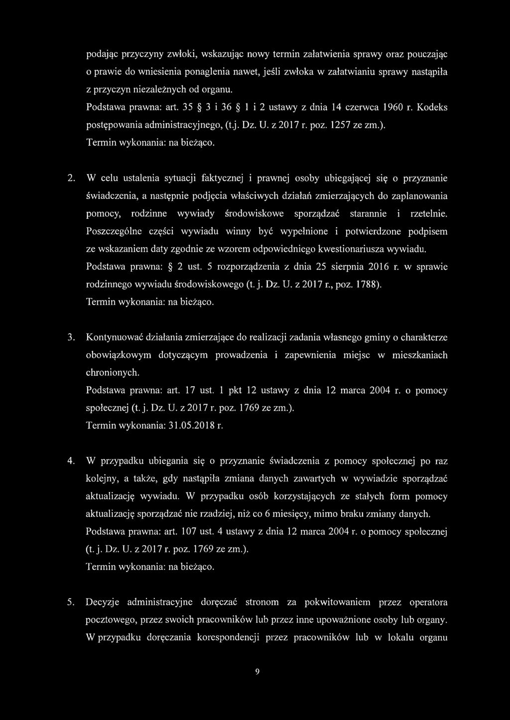 ustawy z dnia 14 czerwca 1960 r. Kodeks postępowania administracyjnego, (t.j. Dz. U. z 20