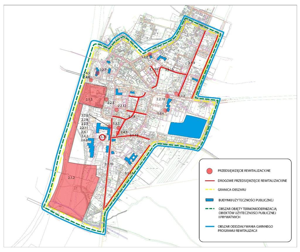 Projekty rewitalizacyjne na Obszarze Starego Miasta 1.1.2 Centrum Aktywności Społecznej (CAS) 1.2.4 W trosce o ludzi chorych i starszych doposażenie nowych pomieszczeń ZOL 1.3.