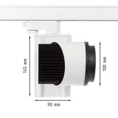 ABSIT WB 12W 35W max: 4870 lm 24 145mm x 90mm x 100mm WhiteBlack / weißschwarz / białoczarny 0,9 Name / Namen / Nazwa [W ] [lm] CCT CRI z ABSIX1921X820 ABSIT WB 1920lm CRI 80 2700K 12 1920 2700K 80