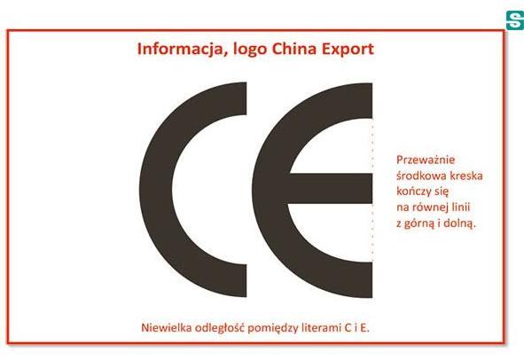 CE a China Export Forma oraz wielkość oznakowania CE umieszczonego