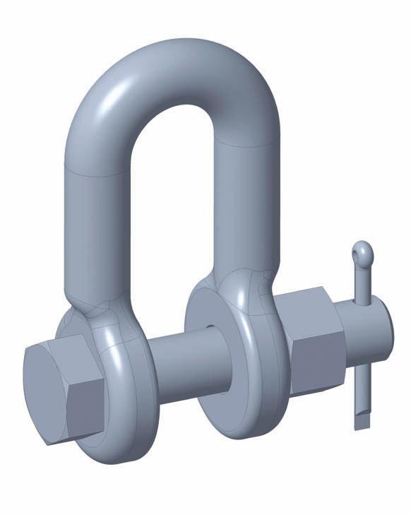 Łączniki / Links Łączniki kbłąkowe Shckles with screw bolt or rivet pin Stl