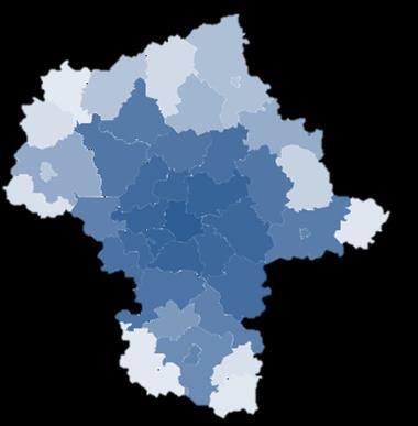 dziennej przemieszczającej się pomiędzy Warszawą (jako obszarem pobytu dziennego) a powiatami woj. mazowieckiego w środę 23.05.2018 r.