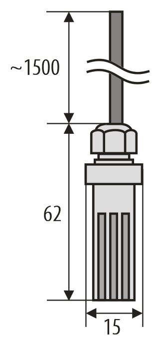 Masa ~120 g (z sondą zintegrowaną) Kompatybilność elektromagnetyczna (EMC) odporność: wg