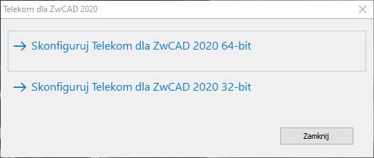 3 INSTALACJA I REJESTRACJA APLIKACJI TELEKOM 3.1 PRZYGOTOWANIE DO INSTALACJI Przed instalacją aplikacji Telekom środowisko CAD musi zostać zainstalowane i co najmniej raz uruchomione 3.