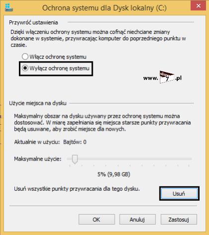 12 (Pobrane z slow7.pl) 3. Oczyszczanie dysku Dysk, który chcemy zmniejszyć, przed tą operacją warto oczyścić.