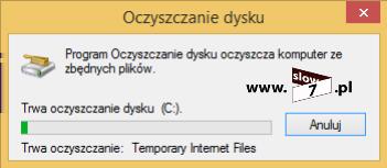 klikamy na OK. Następuje proces oczyszczania dysku. 4.