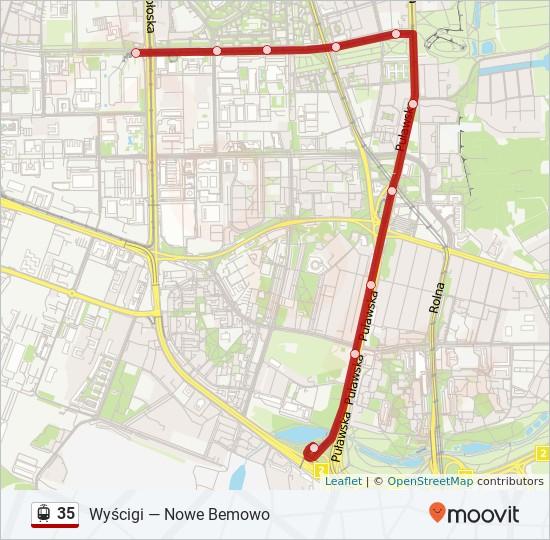 Kierunek: Zjazd Do Zajezdni Mokotów 10 przystanków WYŚWIETL ROZKŁAD JAZDY LINII Wyścigi 05 Al.