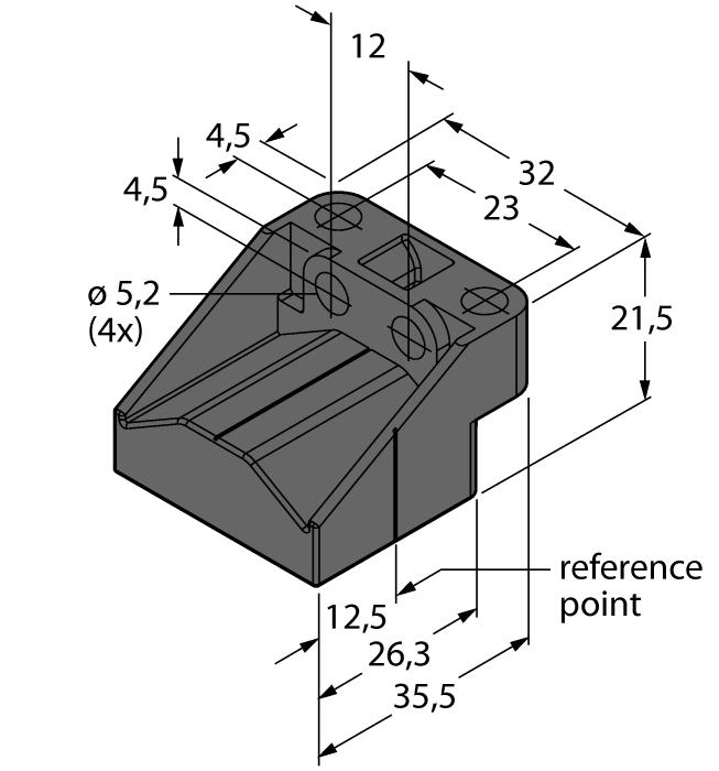 P2-LI-Q25L 6901042 Element pozycjonujący dla Li-Q25L; nominalna odległość do