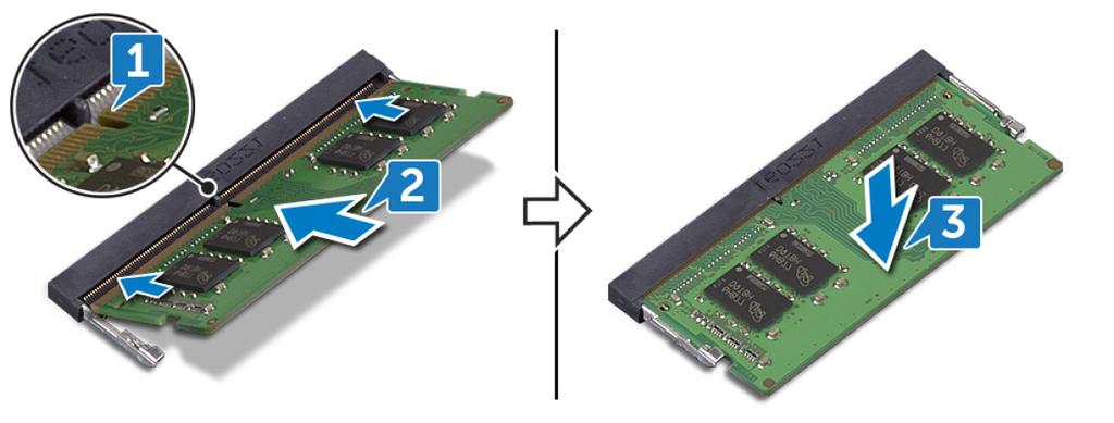 11 Instalowanie modułów pamięci UWAGA Przed przystąpieniem do wykonywania czynności wymagających otwarcia obudowy komputera należy zapoznać się z instrukcjami dotyczącymi bezpieczeństwa dostarczonymi